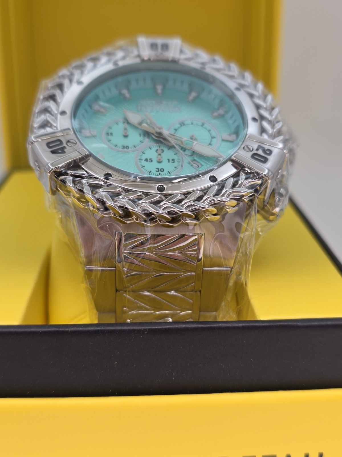 Invicta Bolt Hercules Mens 54mm Silver Tone Bracelet Chrono Watch Men’s Watch