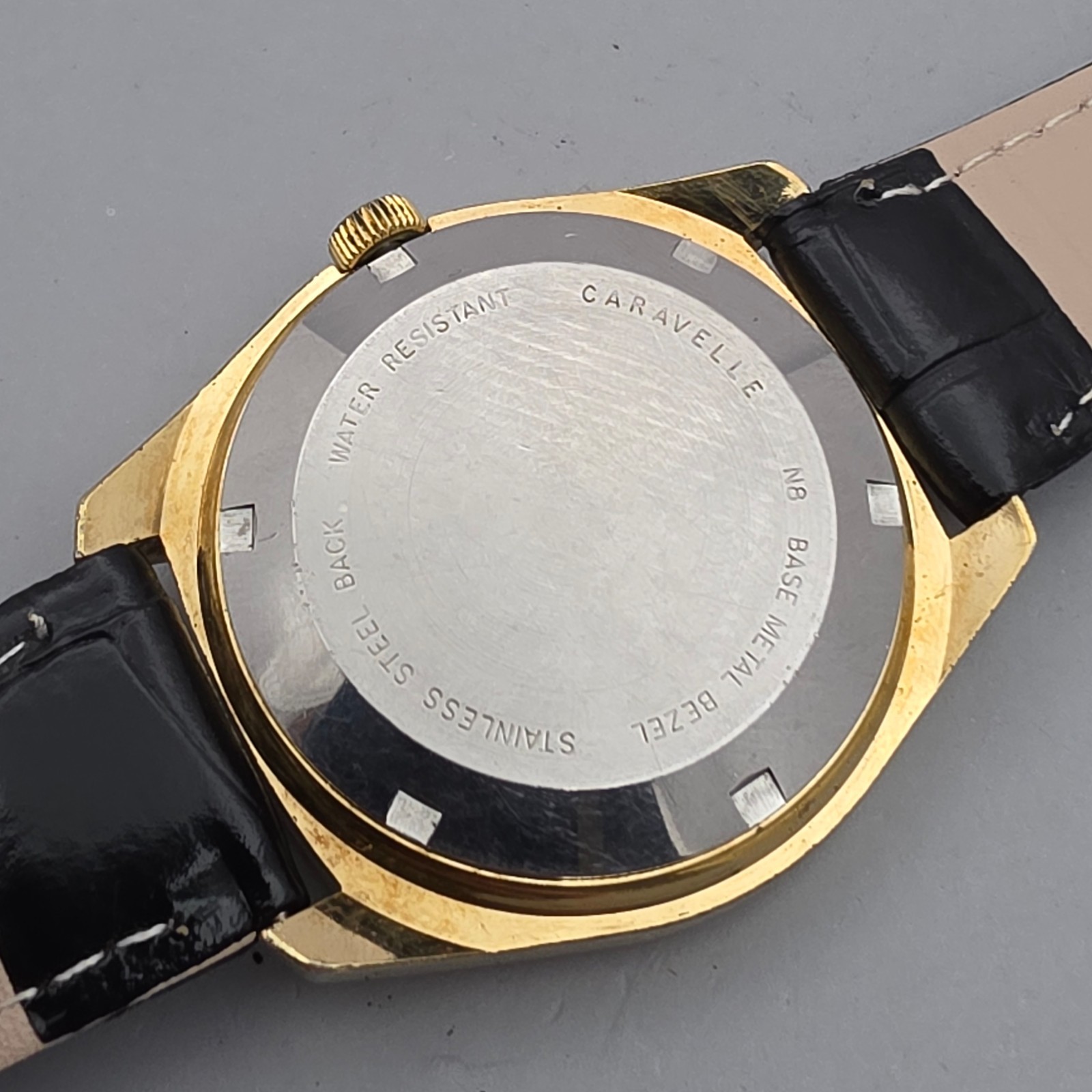 Vintage CARAVELLE men’s automatic watch day/date Rocket second hand germany 1978