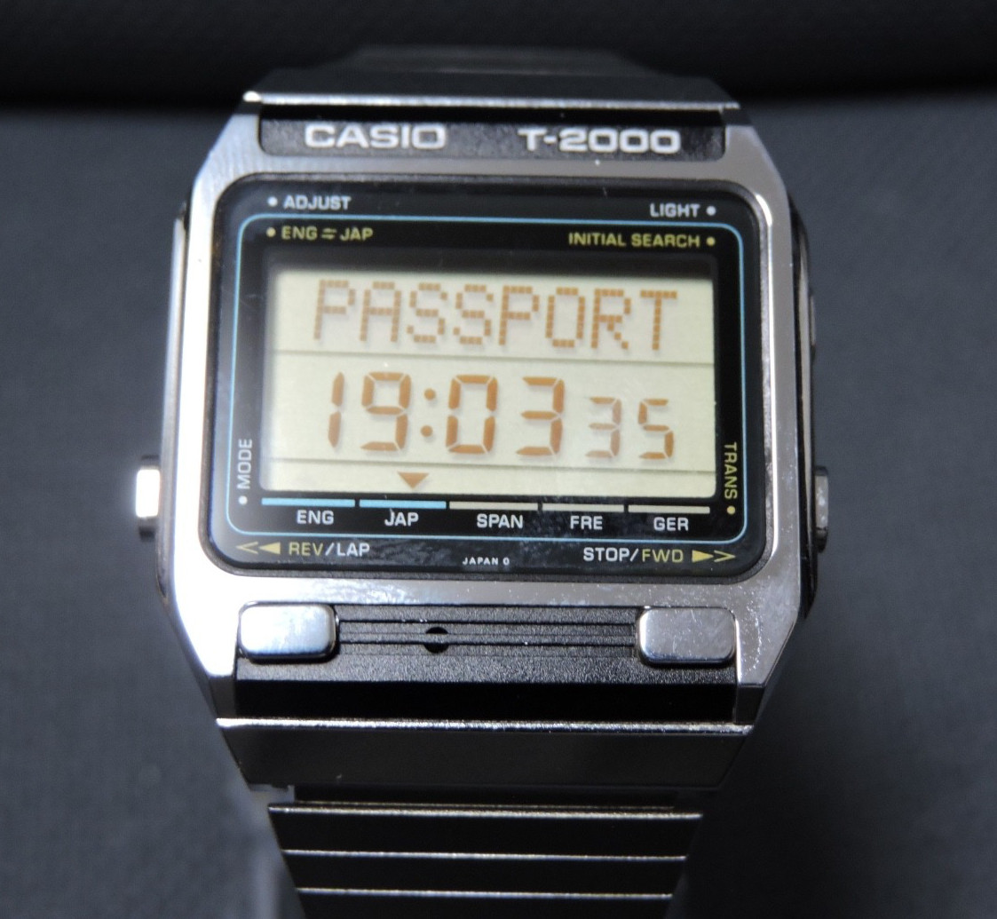 CASIO 80's Rare Vintage T-2000 Men’s Digital Eng -Japan- Dictionary & works