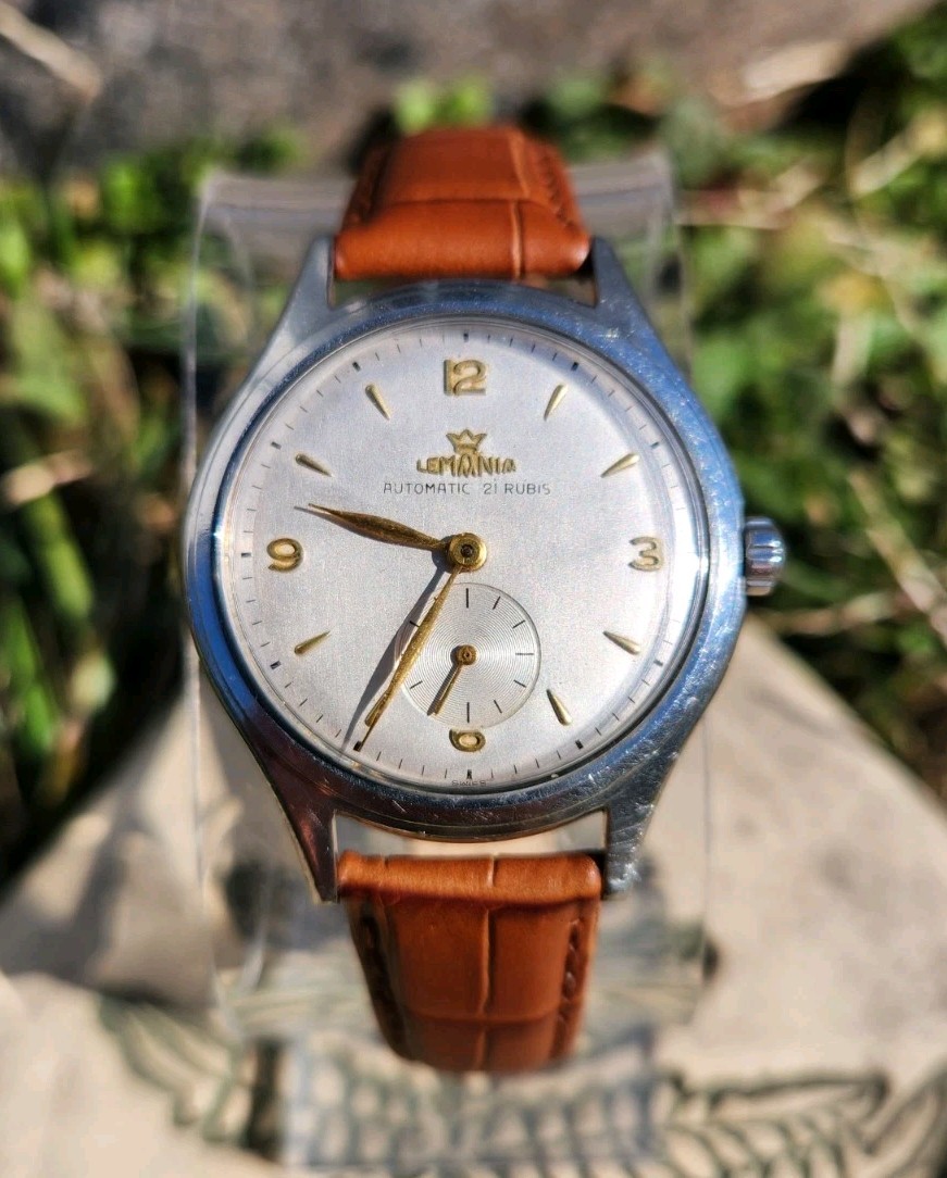Vtg Lemania Automatic REF 259 *SERVICED* Men’s 35mm Watch LWO3600 21 Jewel!!!