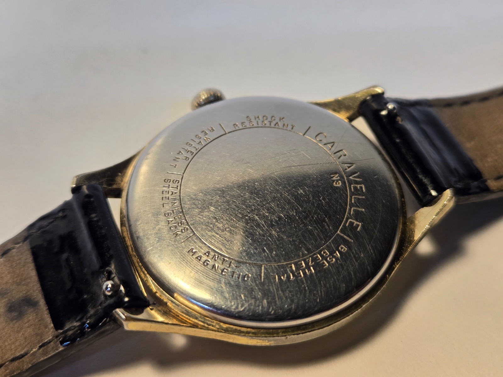 Vintage CARAVELLE By Bulova N3 Men’s Watch ~ Runs/Japan