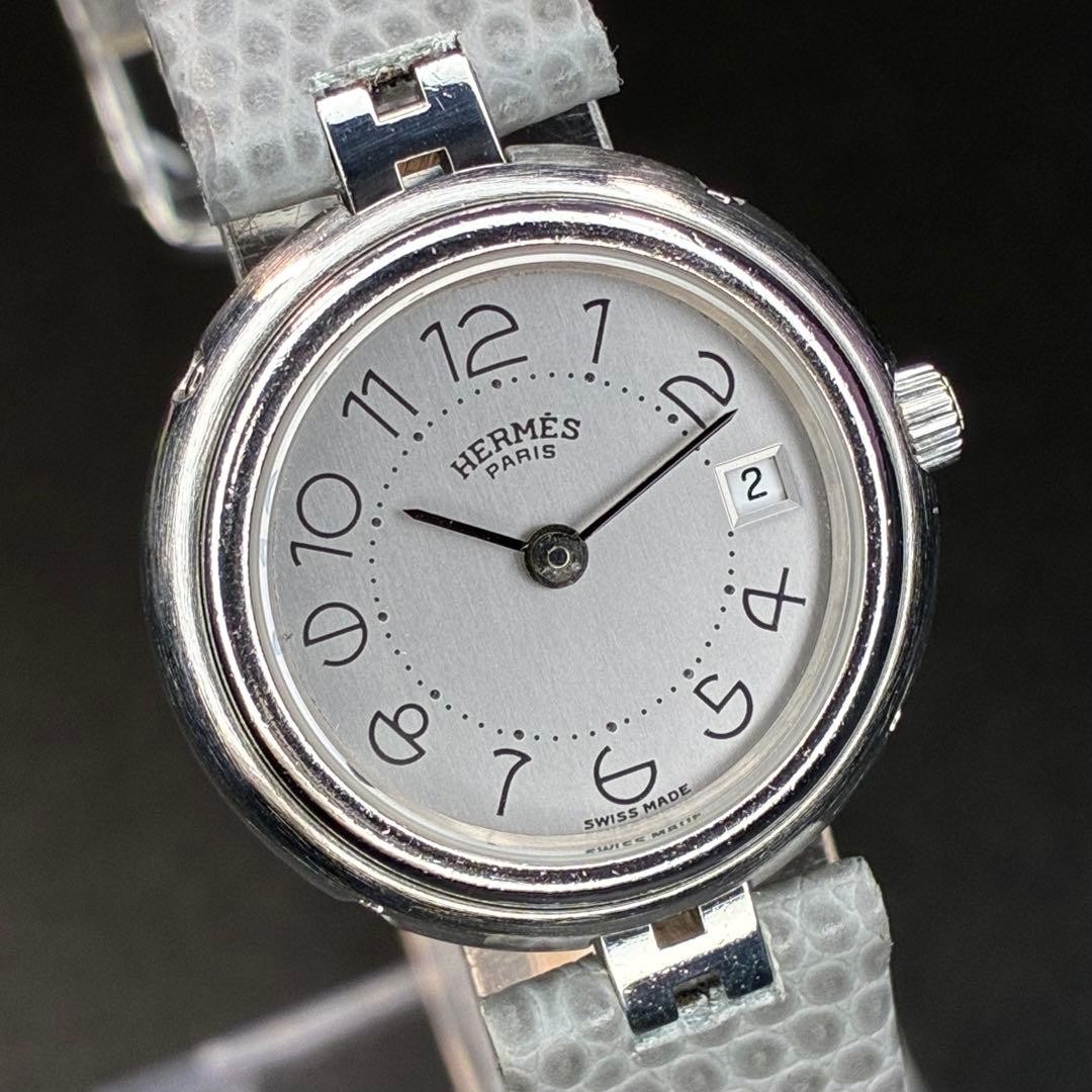 Hermes Profile Women’s Silver Quartz Wristwatch Japan Used 073717