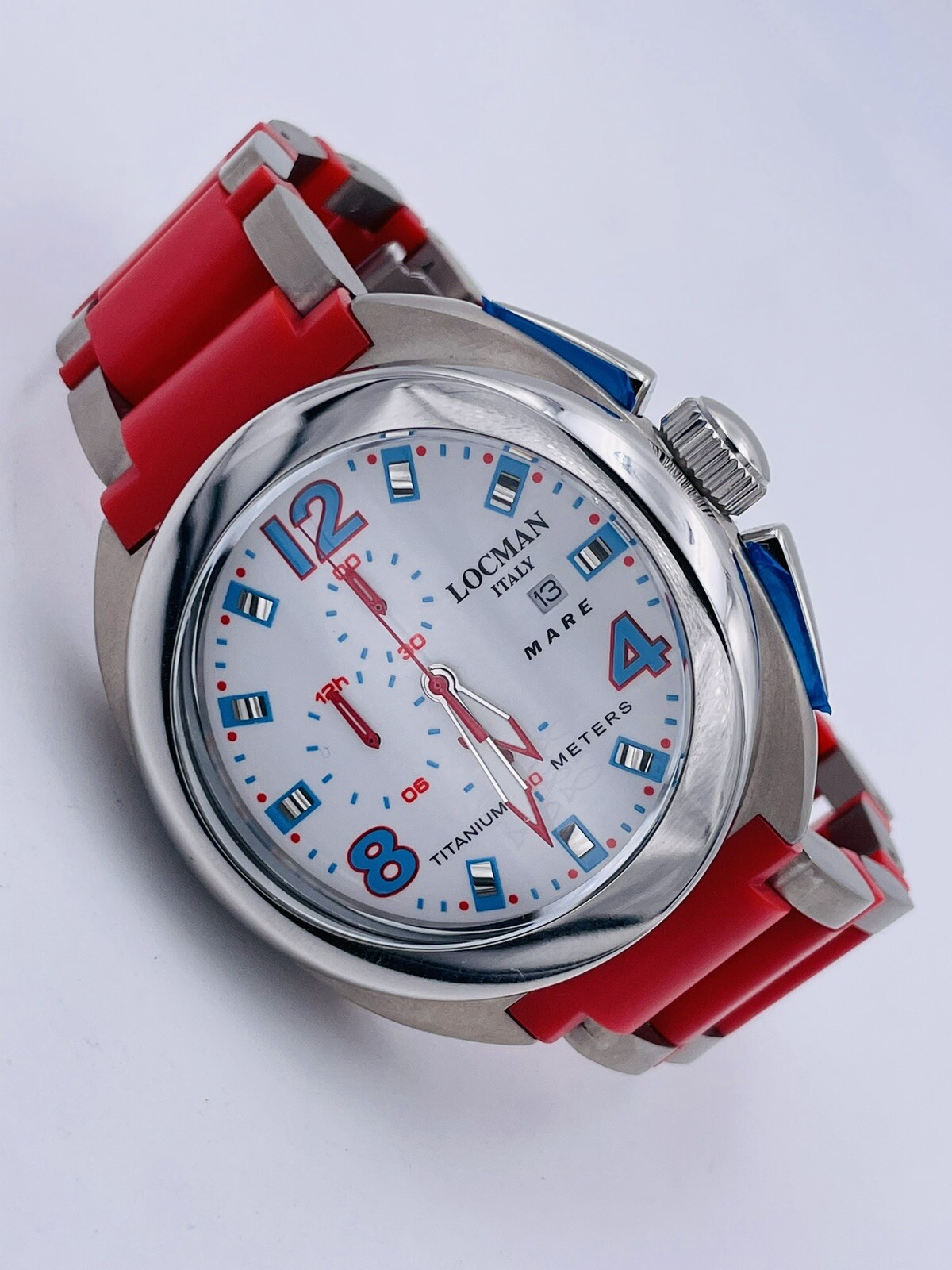 Watch Locman Sea Titanium 47mm 130WTR/590 Chrono Wr100m Very discounted New