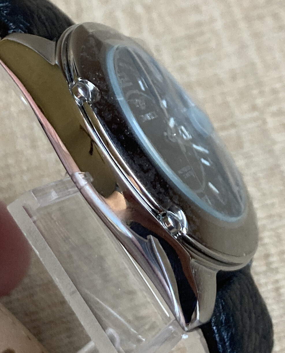 Avirex Professional 30 M Wristwatch Three Hand Collection Leather Band 65001G1