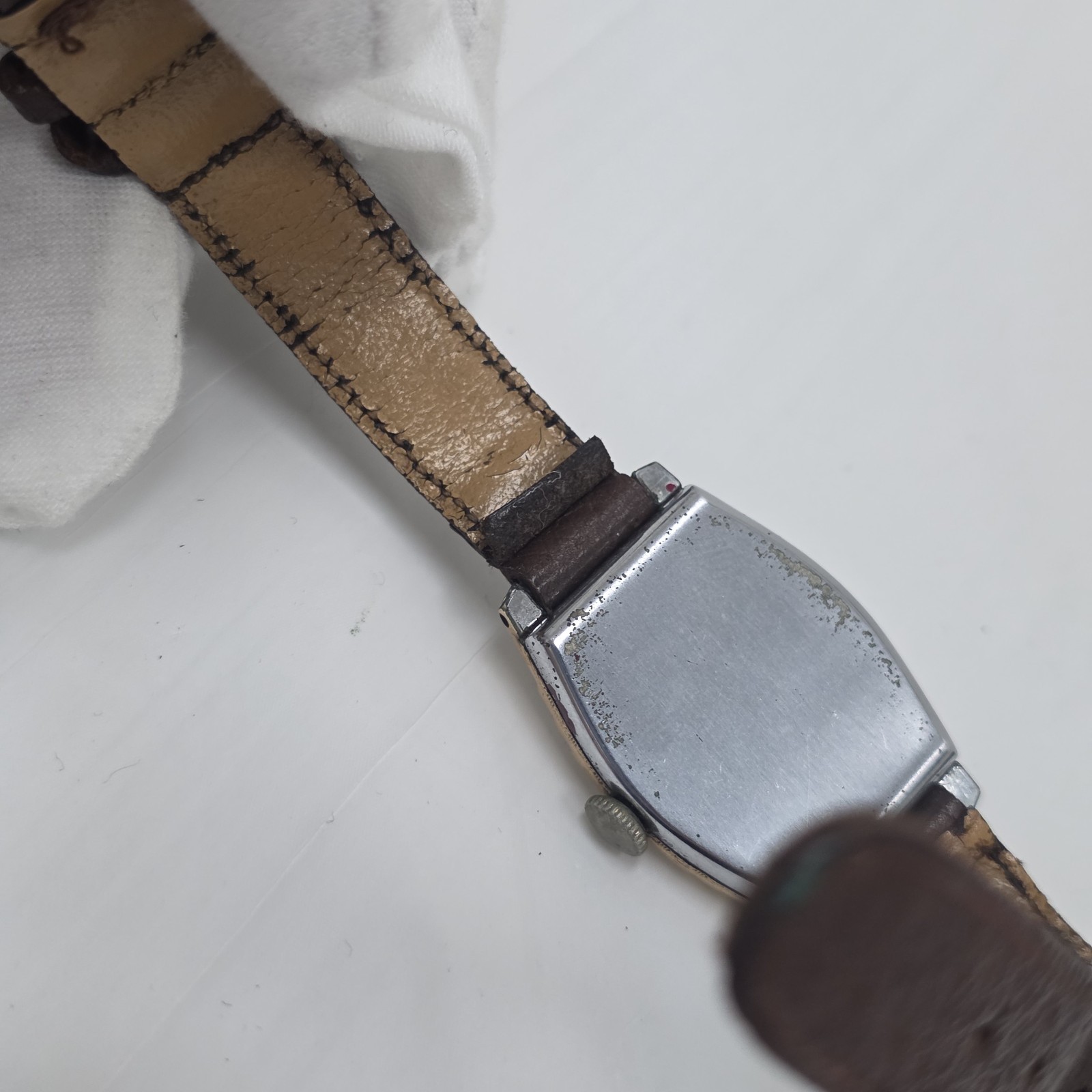 Antique Art Deco Benrus Model A11 17 Jewels Swiss Men’s Tank Watch AS-IS