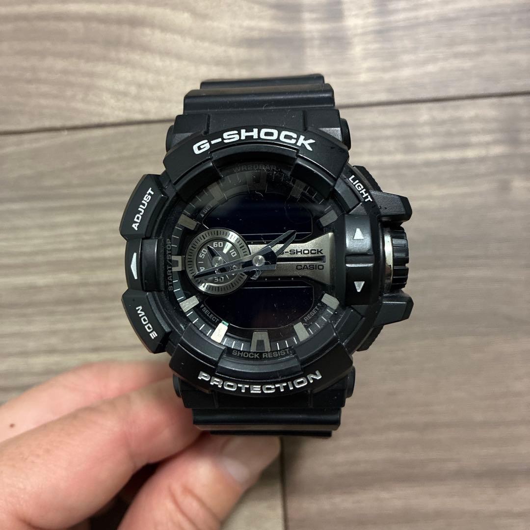CASIO G-SHOCK GA-400-1AJF Analog-Digital Watch Black Used Japan