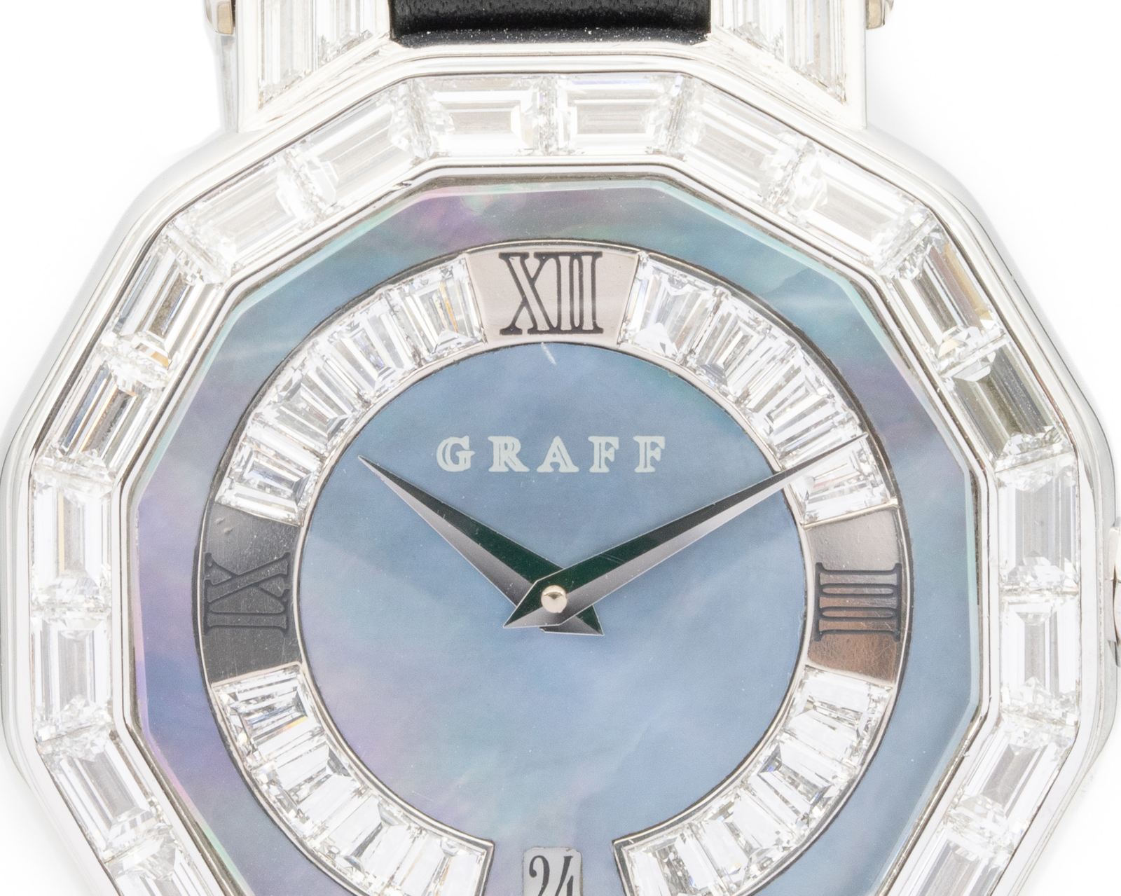 Graff London 36mm Diamond Ice Blue Mother-Of-Pearl Dial Watch