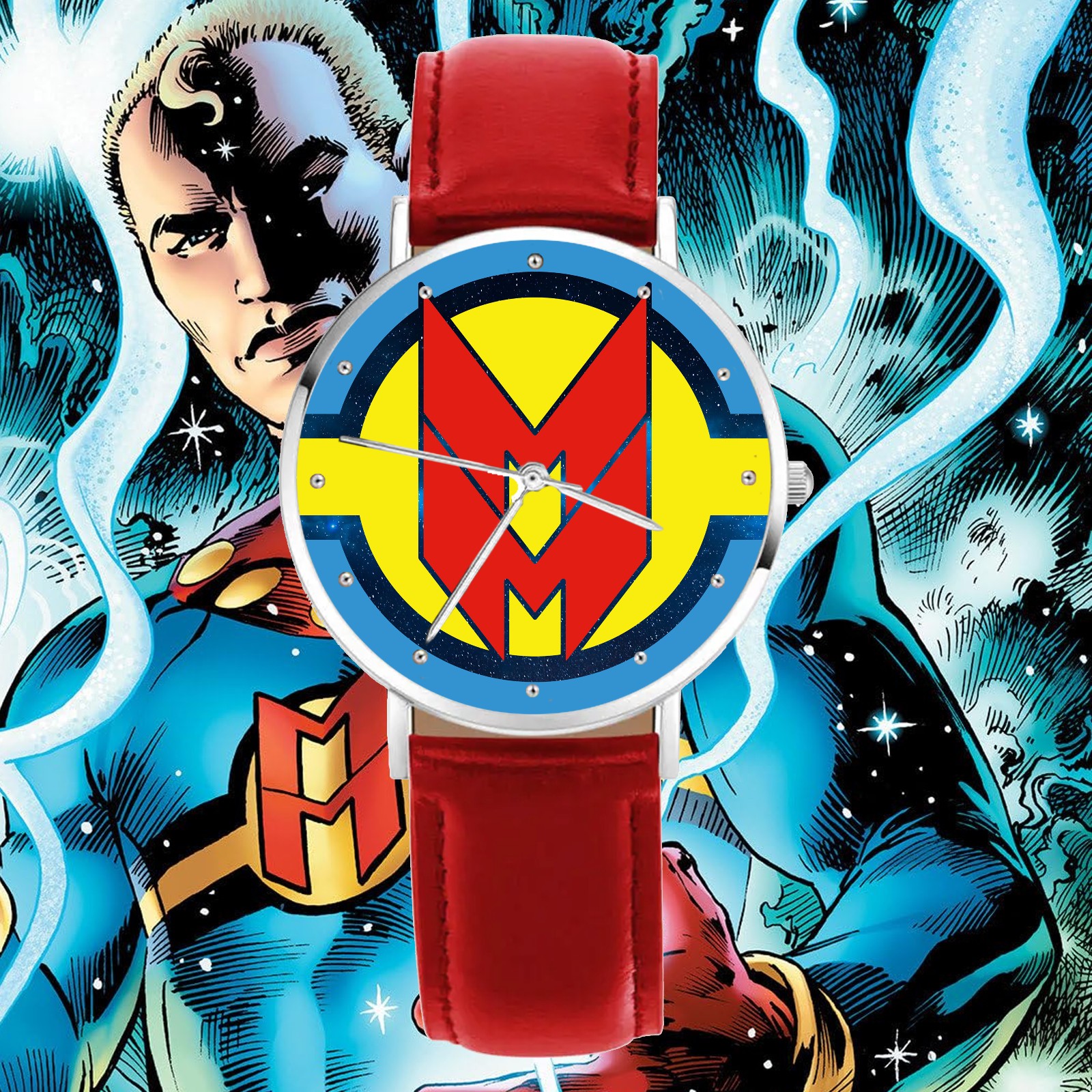 Miracleman Symbol Engraved Wristwatch