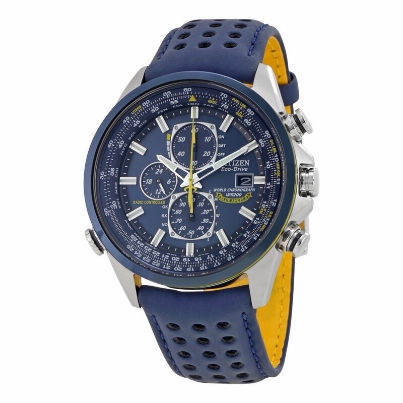 Citizen Eco Drive Blue Angels World Chronograph Watch AT8020-03L