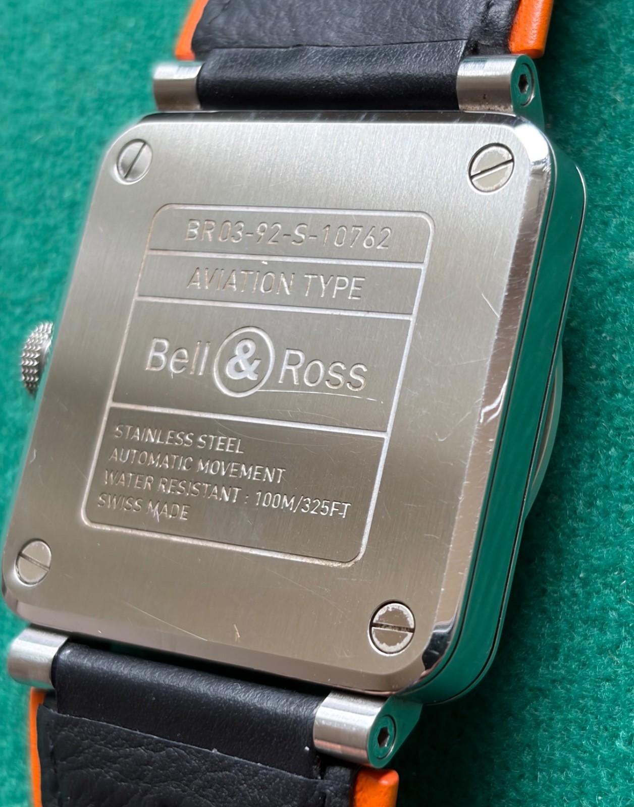 Bell & Ross BR03-92 Black Steel 42mm Automatic Box OEM Leather & Canvas Straps