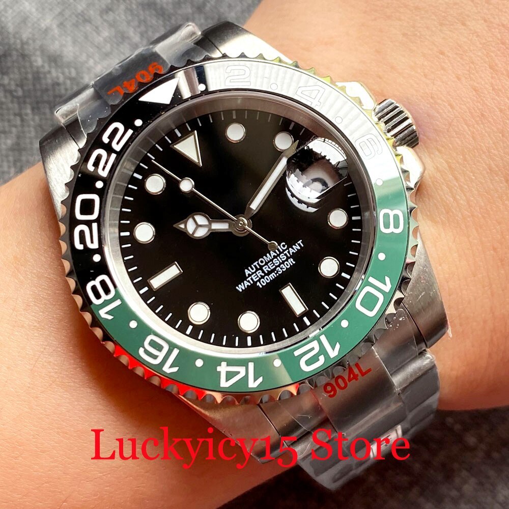 40MM Dress 24 Jewles Japan NH35A MIYOTA PT5000 Movement Automatic Mens Watch