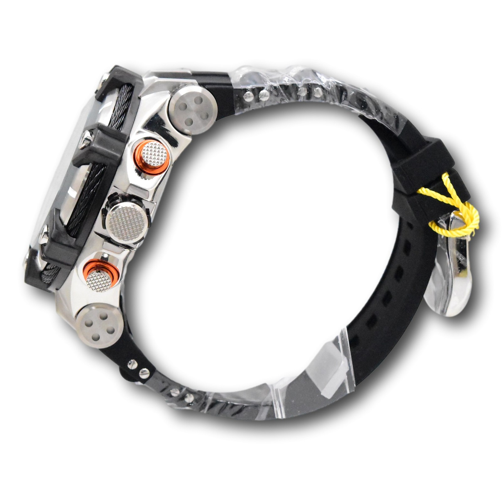 Invicta Bolt Cable Men’s 52mm Black and Silver Chronograph Watch 35547