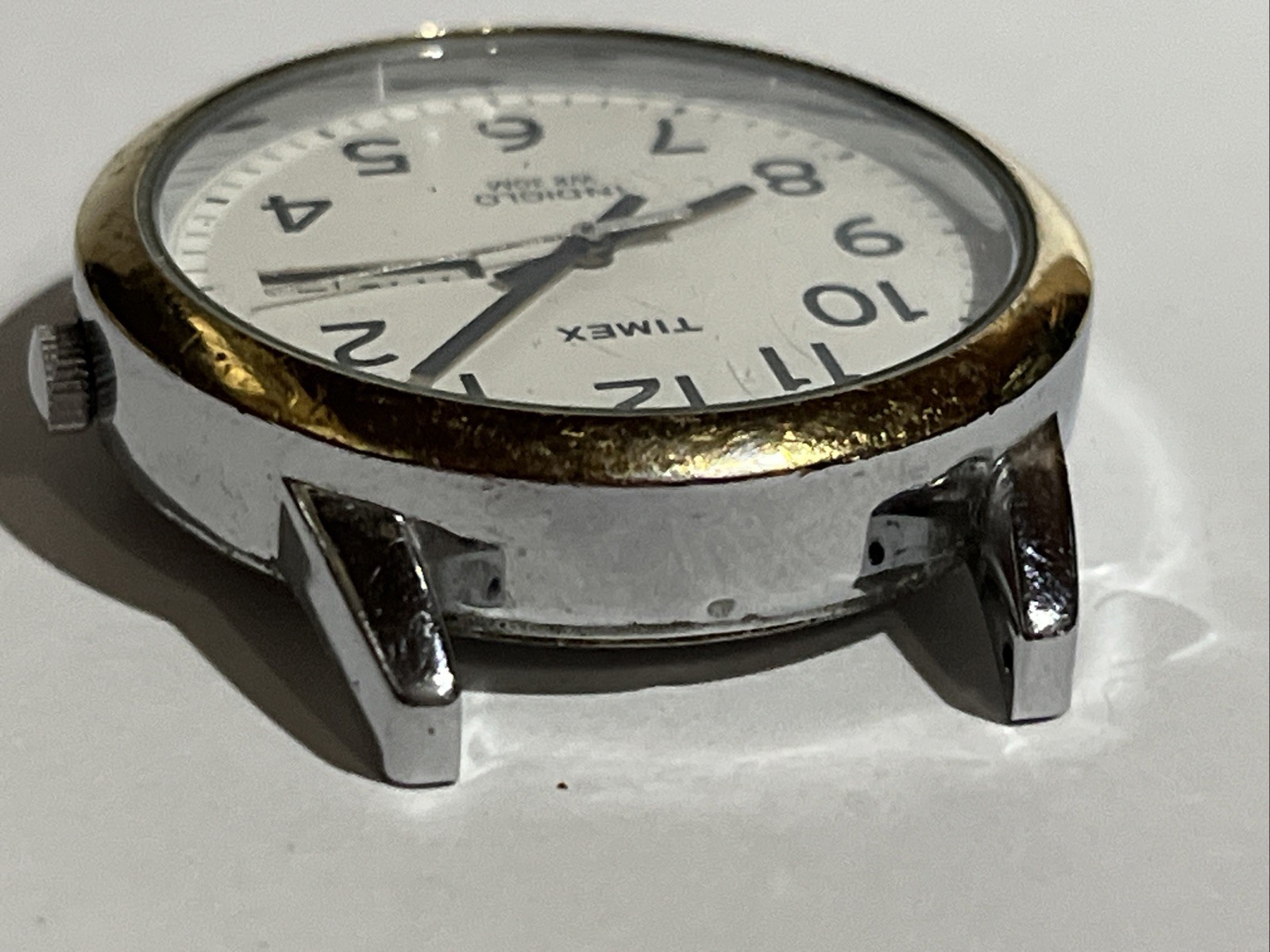 2 Timex EASY READER Indiglo WR30M Mens Watches No Bands Need Batteries