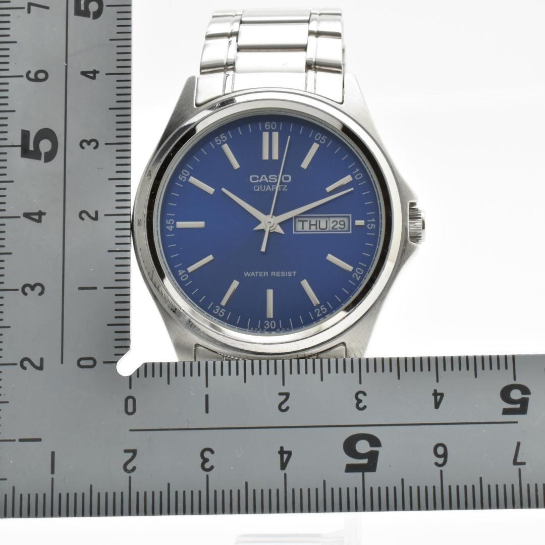 CASIO MTP-1239DJ Blue Day-Date Men’s Watch (Working)