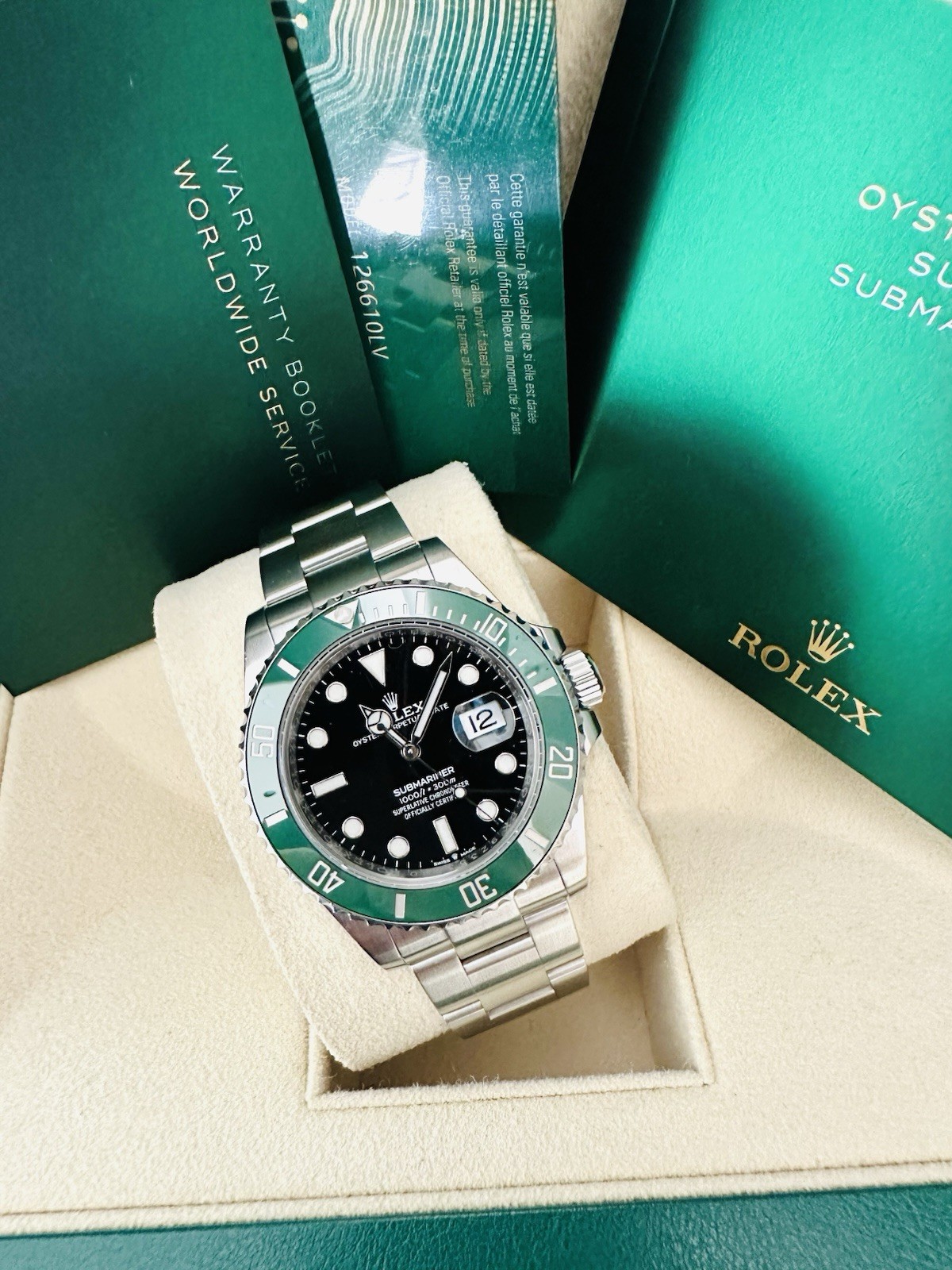 Men’s Rolex Submariner Date 126610LV “Starbucks” Box & Papers ~ Factory Warranty
