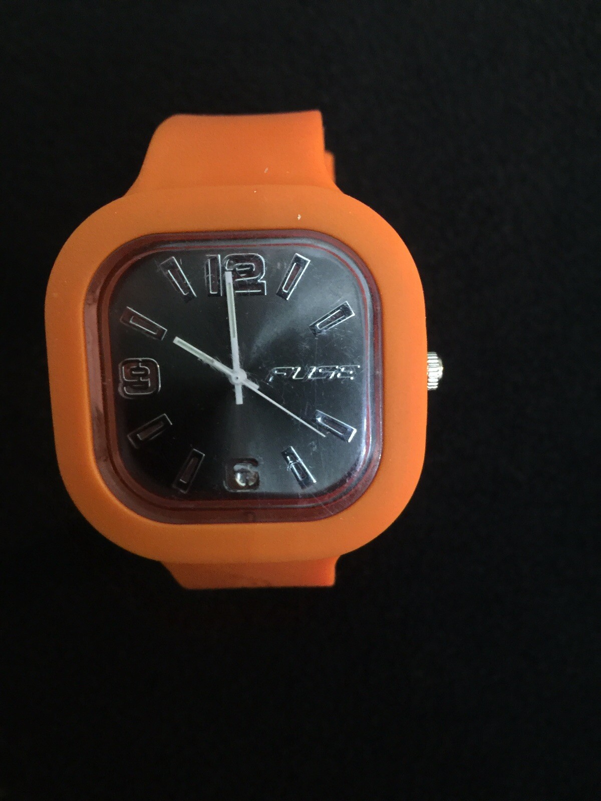 fusee watch, With Flashing Light Ladies Quartz,2 New Battery’s Orange ,dark gray