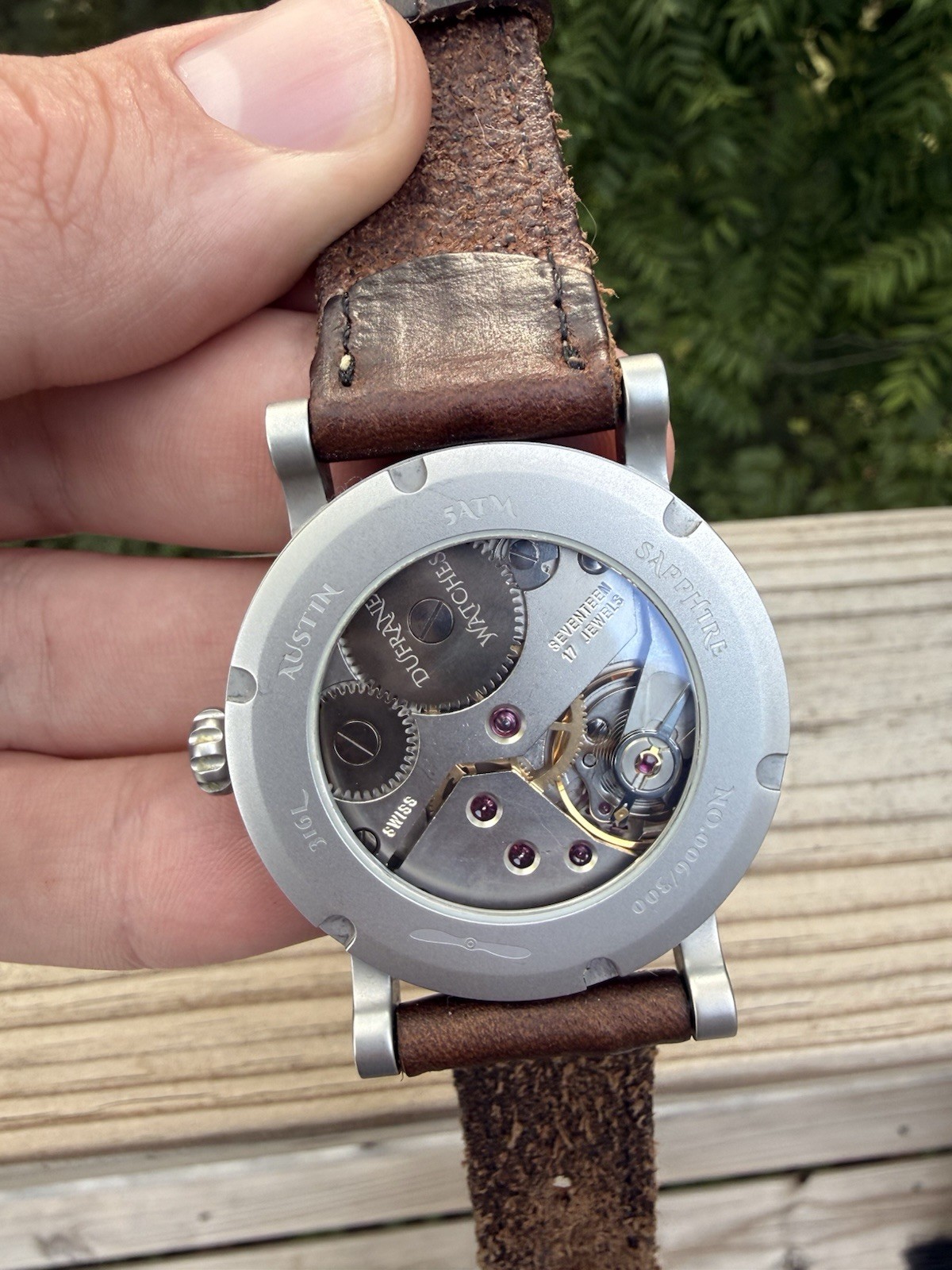 Dufrane Bergstrom Men’s Manual Wind Wrist Watch