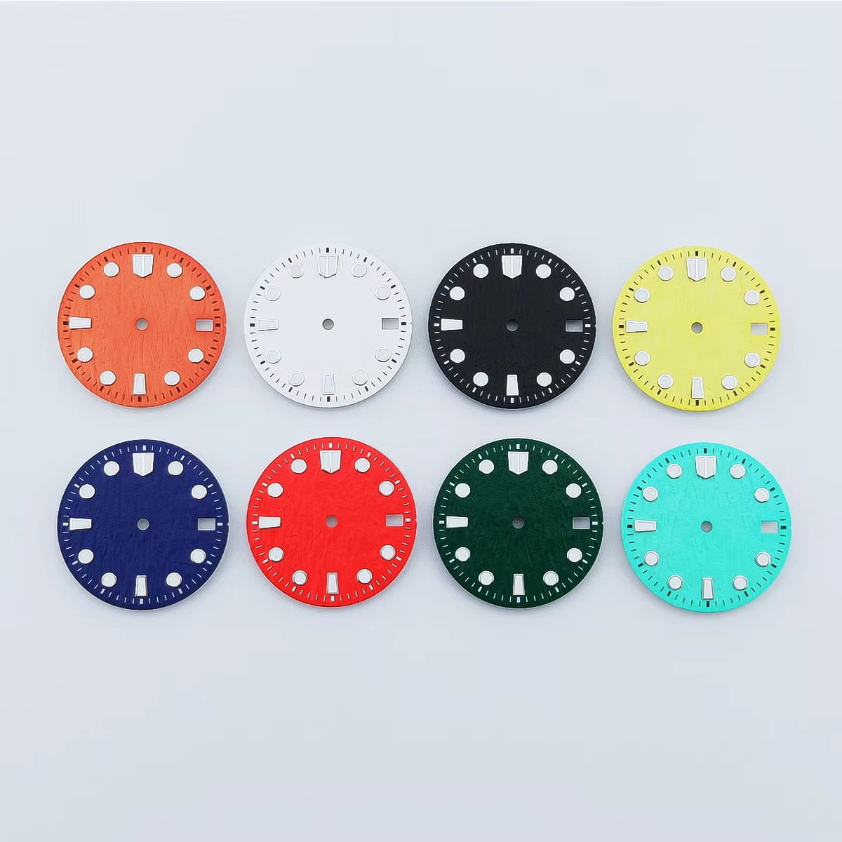 28.5Mm Black Blue Green White Red Orange Sterile Watch Dial Luminous Fit NH34 NH
