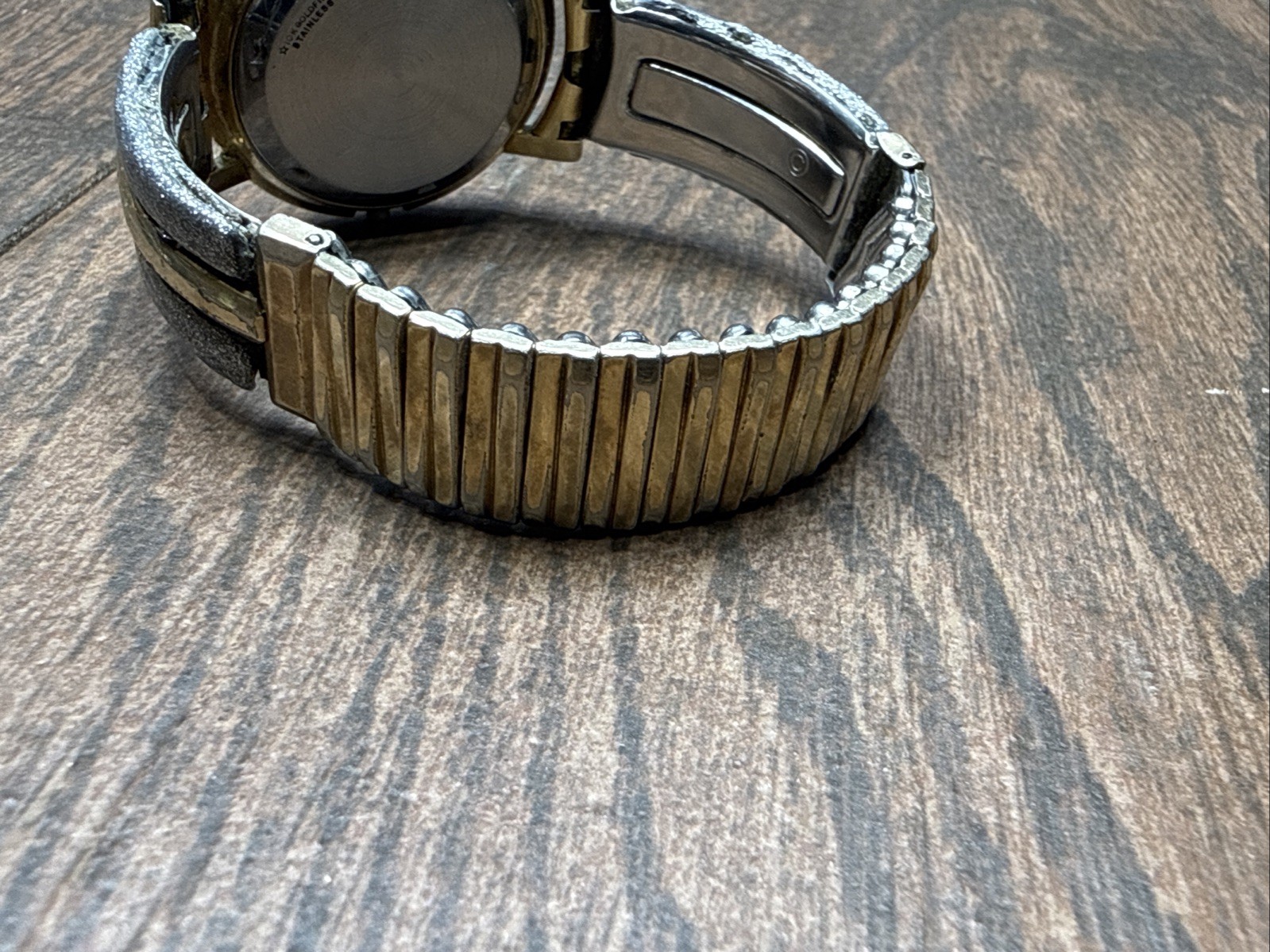 Vintage Wittnauer Automatic Mens Watch 10K Gold Filled Bezel Stainless