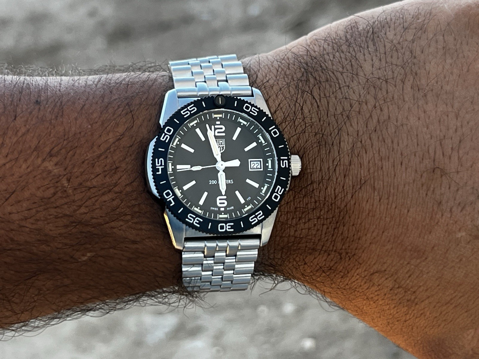 Luminox Pacific Diver Ripple 39mm Stailess Steel Bracelet Ref. XS.3122M.1