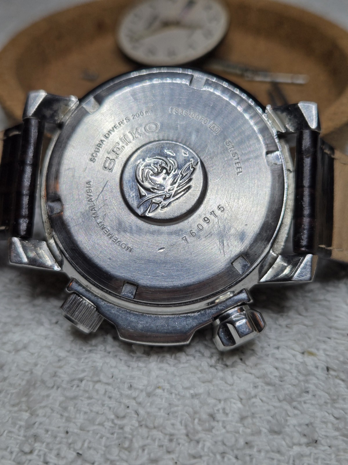 Seiko Scuba Diver’s 200m Automatic Orange Dial 7S35-00F0 47mm