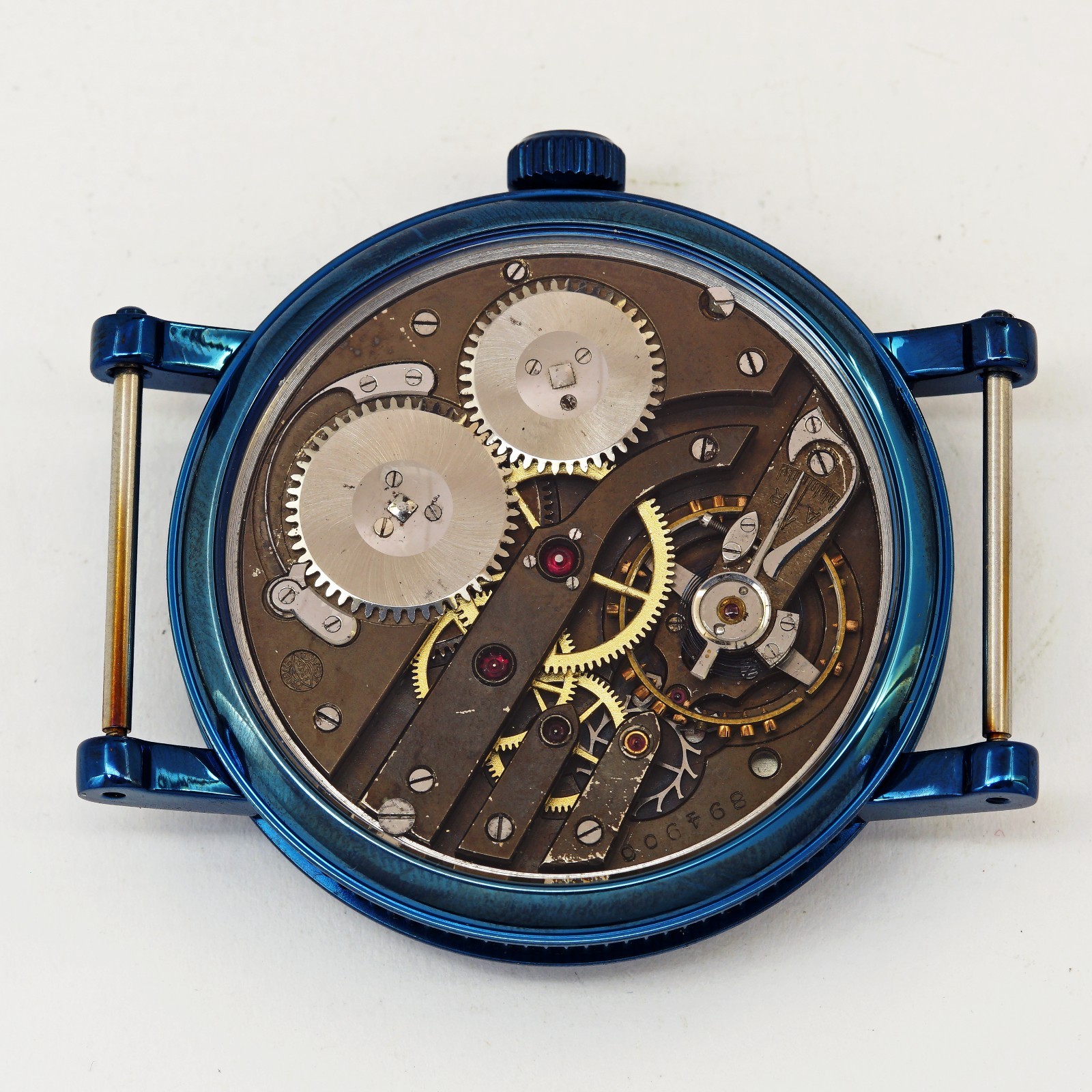 1920s IWC Schaffhausen Marriage Watch Unique Van Gogh Dial Skeleton wristwatch
