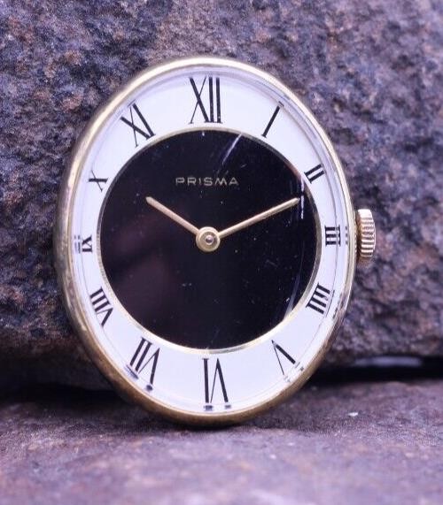 PRISMA LADIES MID CENTURY MODERN WRIST WATCH 17j 24.2×29.7mm CASE RUNS (FN)