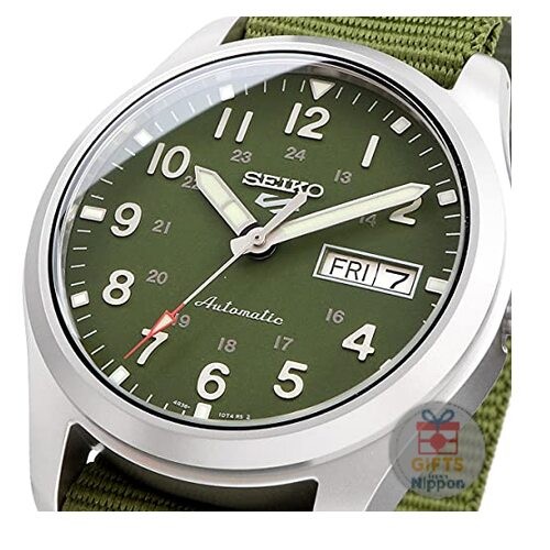 Seiko 5 Sports SRPG33K1 Men’s Automatic Watch 39mm Stainless Nylon Green