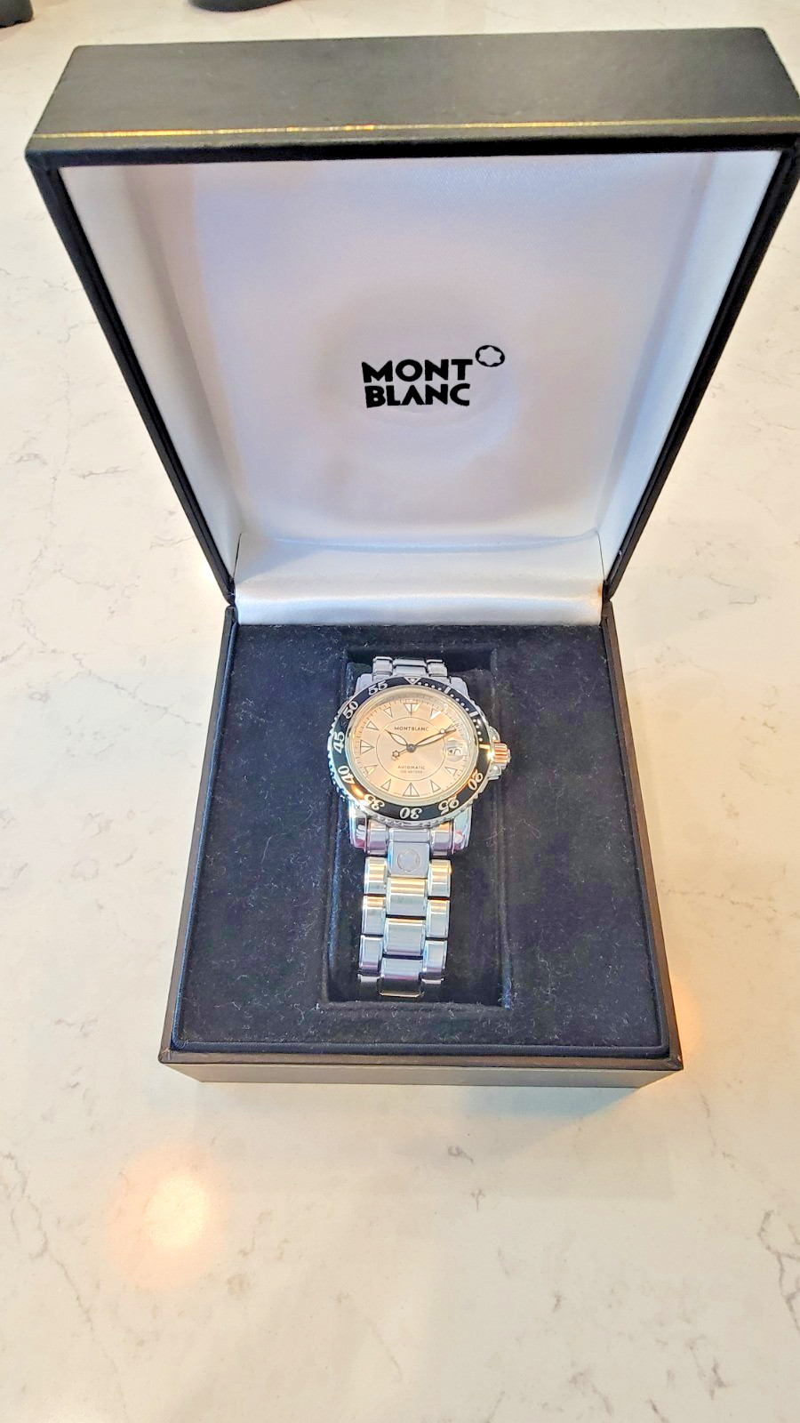 Montblanc Meisterstück Sport 7035 Auto Diver, Steel + Rubber / Box + Extra Links