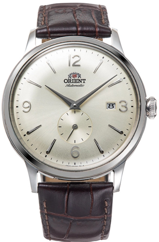 Orient Watch Automatic Men’s Small Second Ivory Brown Strap
