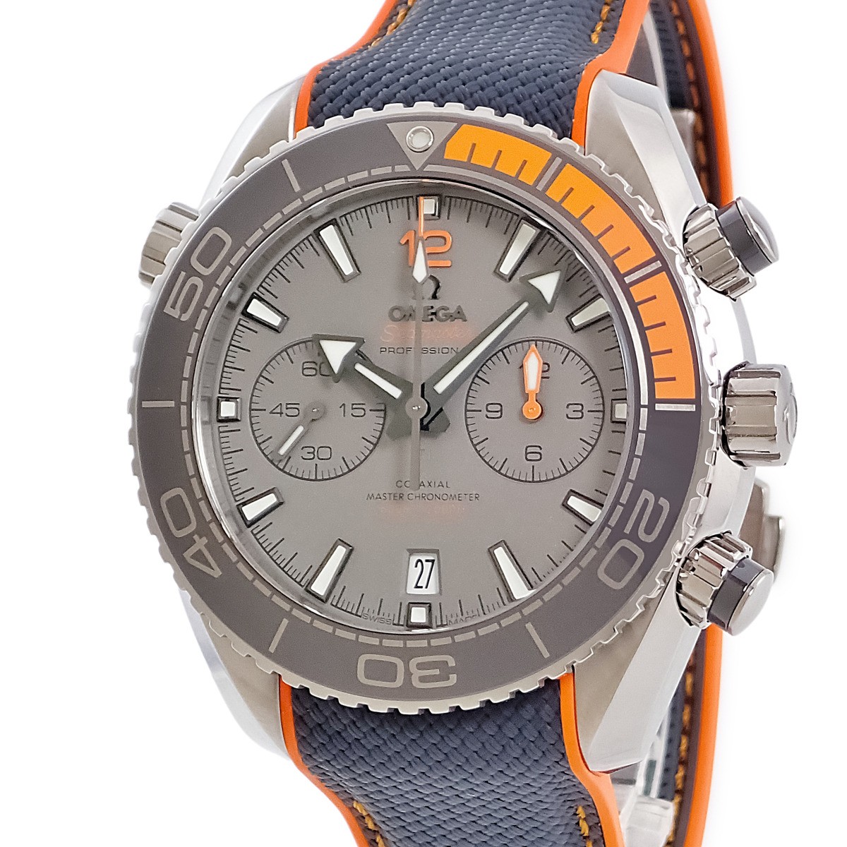 OMEGA Seamaster Planet Ocean 600M 215.92.46.51.99.001 Gray orange mens Wat