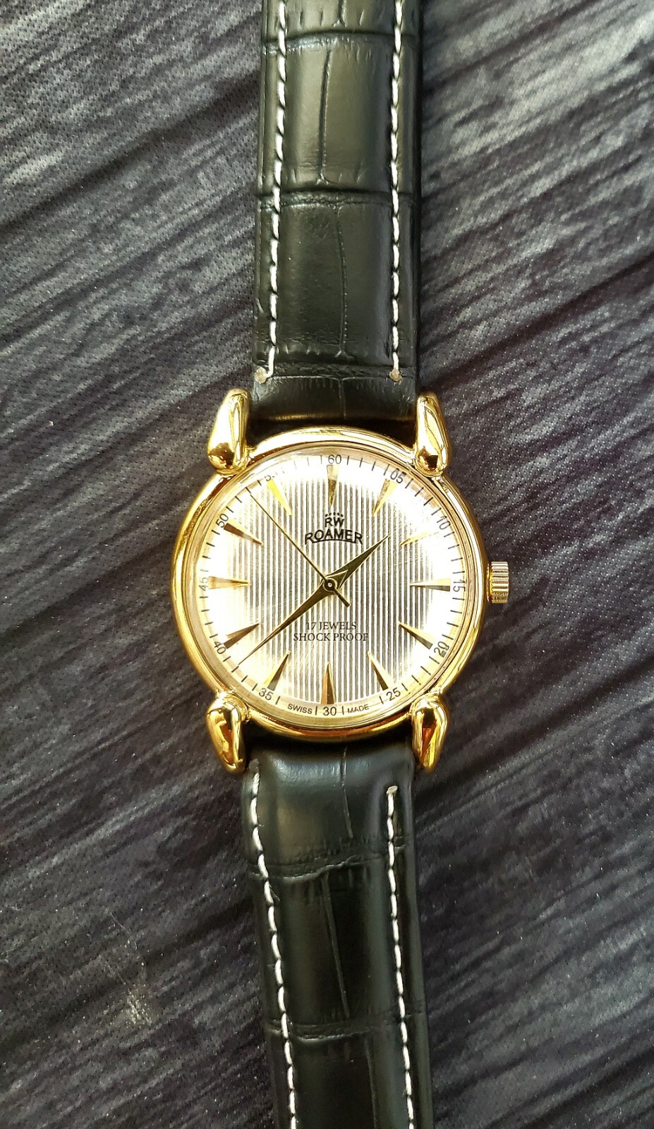 RARE Roamer Brevete Manual Swiss Watch Serviced Runs Great