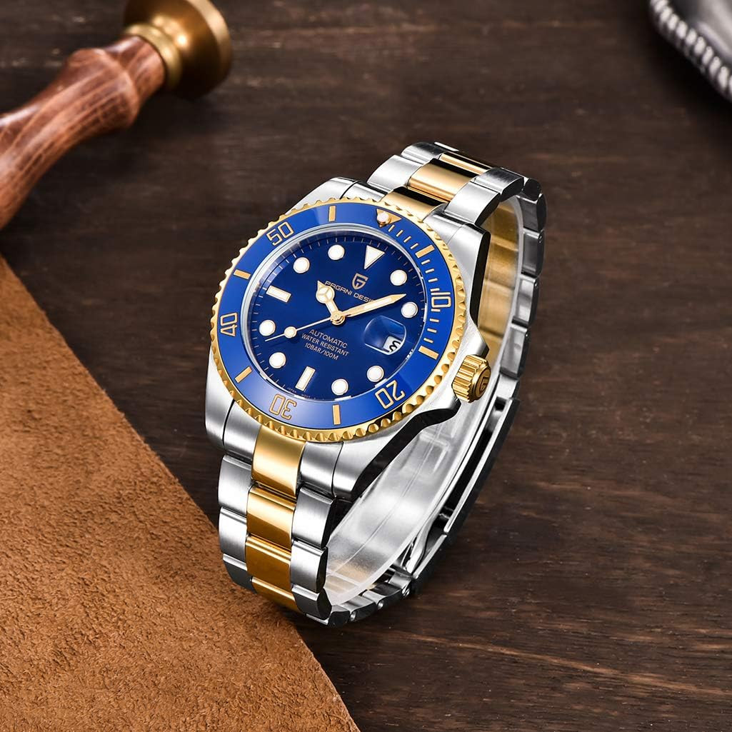 Men’s 43MM Automatic Watch – Japanese NH35, Waterproof Business & Sport Style