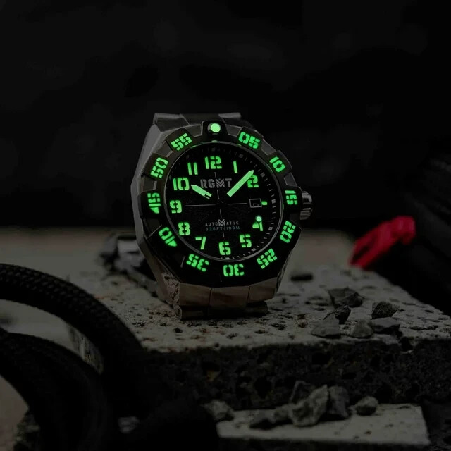 RGMT Field Master Men’s Automatic Watch Black Red RG-8032-11 – $650 – NEW