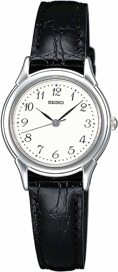 Seiko STTC005 Quartz White Dial Brown Leather Ladies Watch