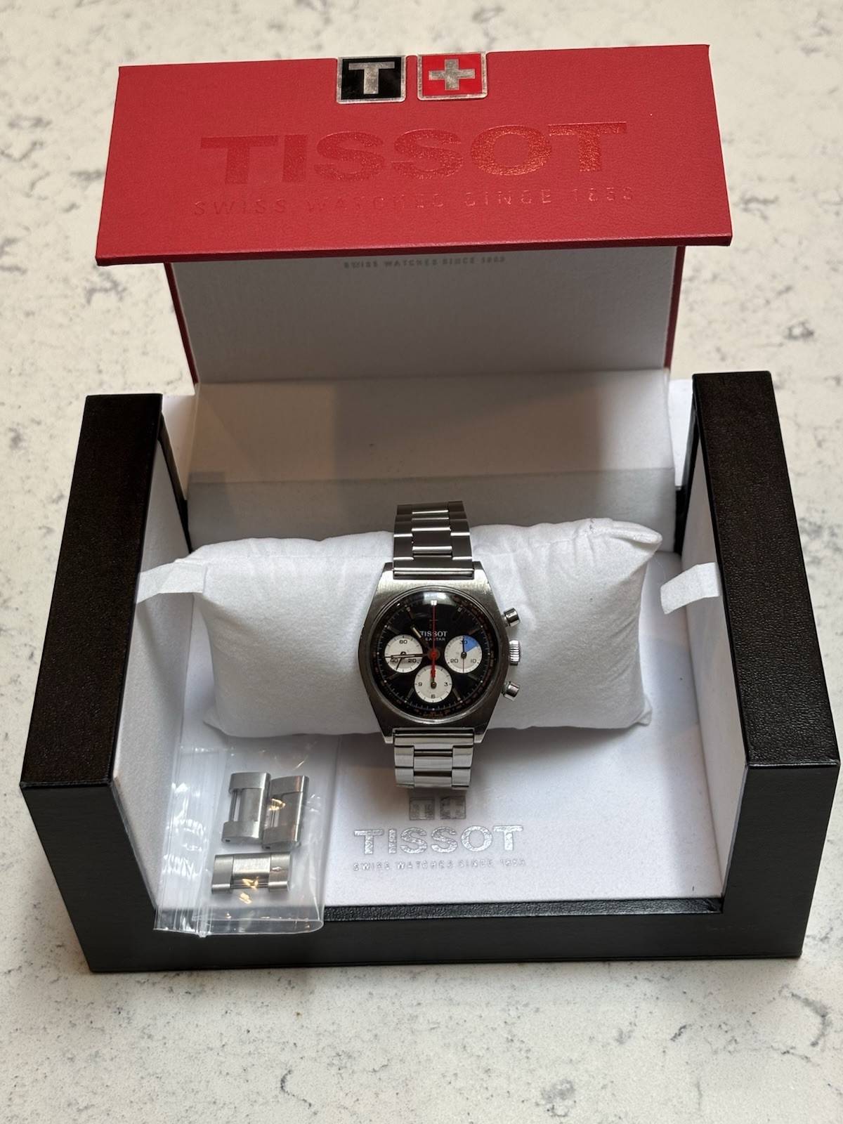 TISSOT/LEMANIA 1281/Tissot 871 Vintage Seastar Tricompax Chronograph!