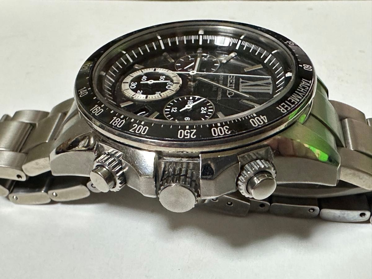 Seiko Brightz Radio Solar Chronograph Men s Wristwatch in Excellent Condition