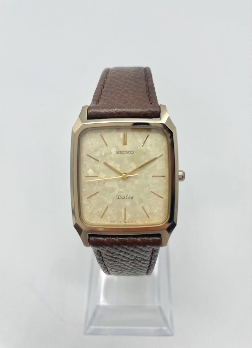 [A3P] Seiko Dolce 7741-5140 Vintage Quartz Gold Plated Analog Men [c2v]
