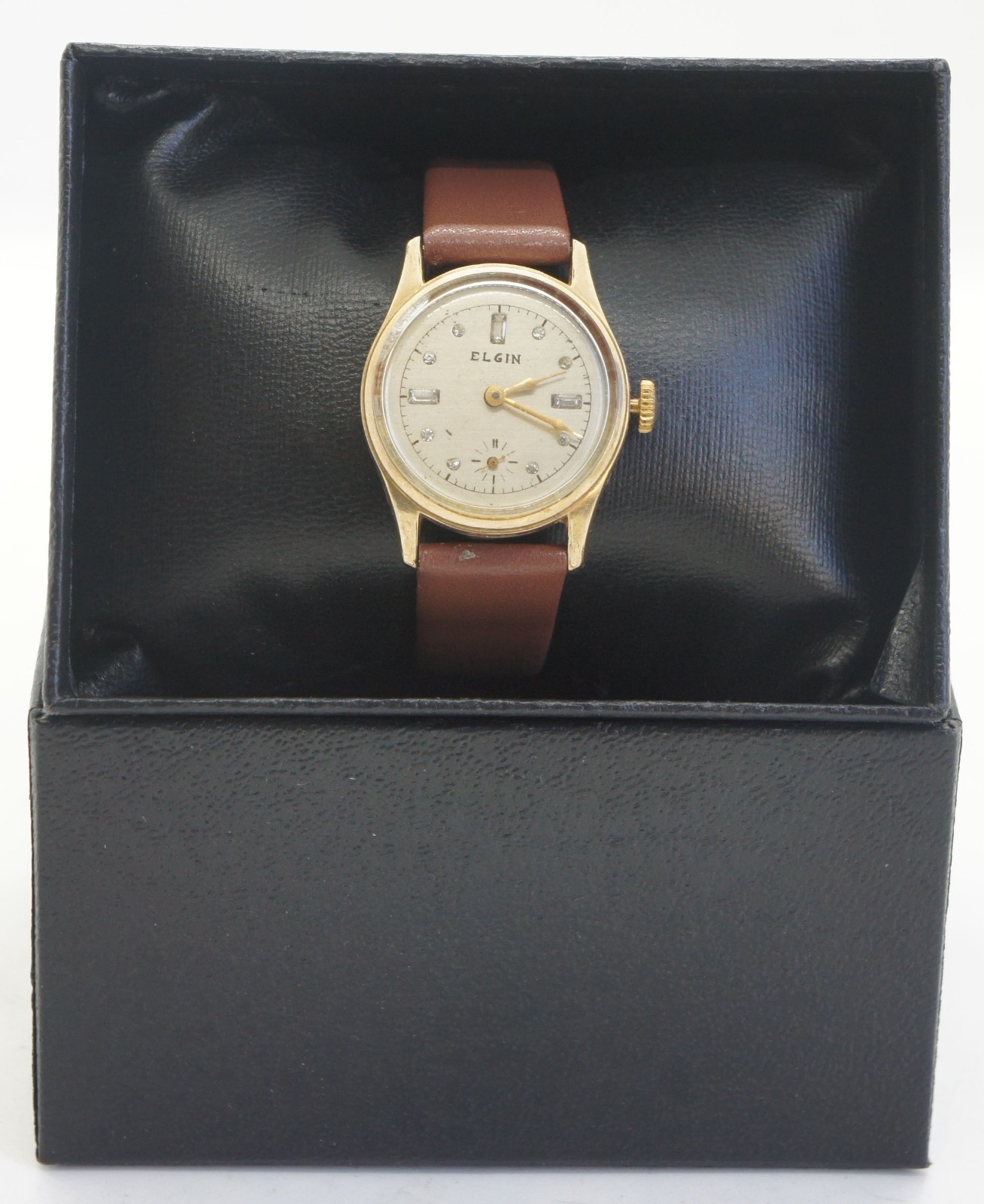 Rare Elgin Mechanical Watch Date Cal. 4/0s Grade 485 Gold Plated Case