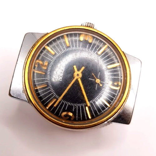 VINTAGE SOVIET RUSSIA USSR WRIST MENS WATCH POBEDA ZIM MECHANICS WORKING RARE