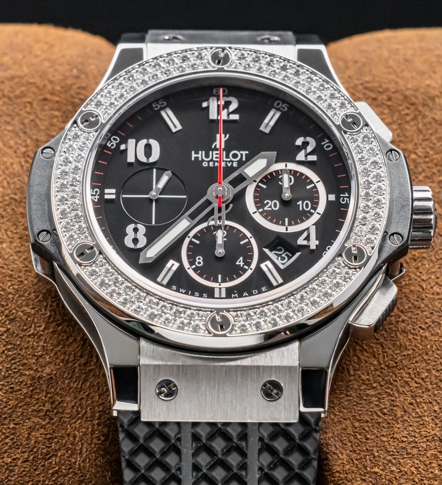 Hublot Big Bang 44 Original Diamond $20K MSRP FACTORY-SET 301.SX.130.RX.114