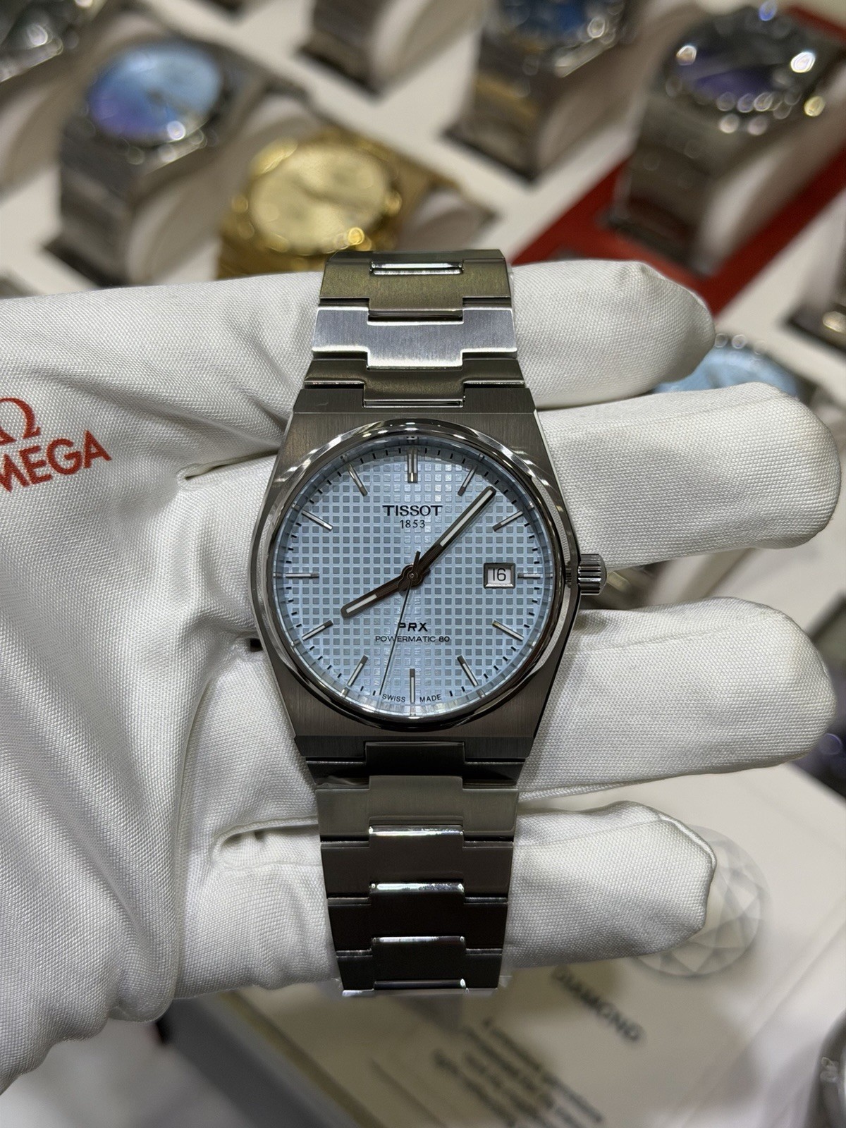 New Tissot PRX Powermatic 80 Ice Blue Dial 40MM Men’s Watch T137.407.11.351.00