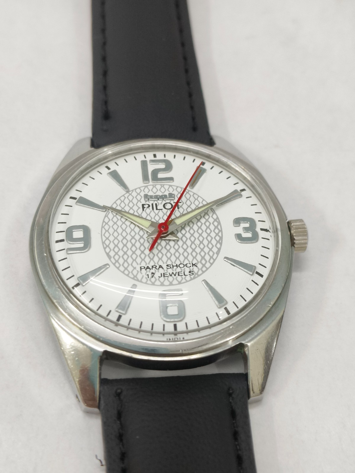 Vintage HMT Pilot Pink 17 Jewels Mechanical Hand Winding Men’s Wrist Watch