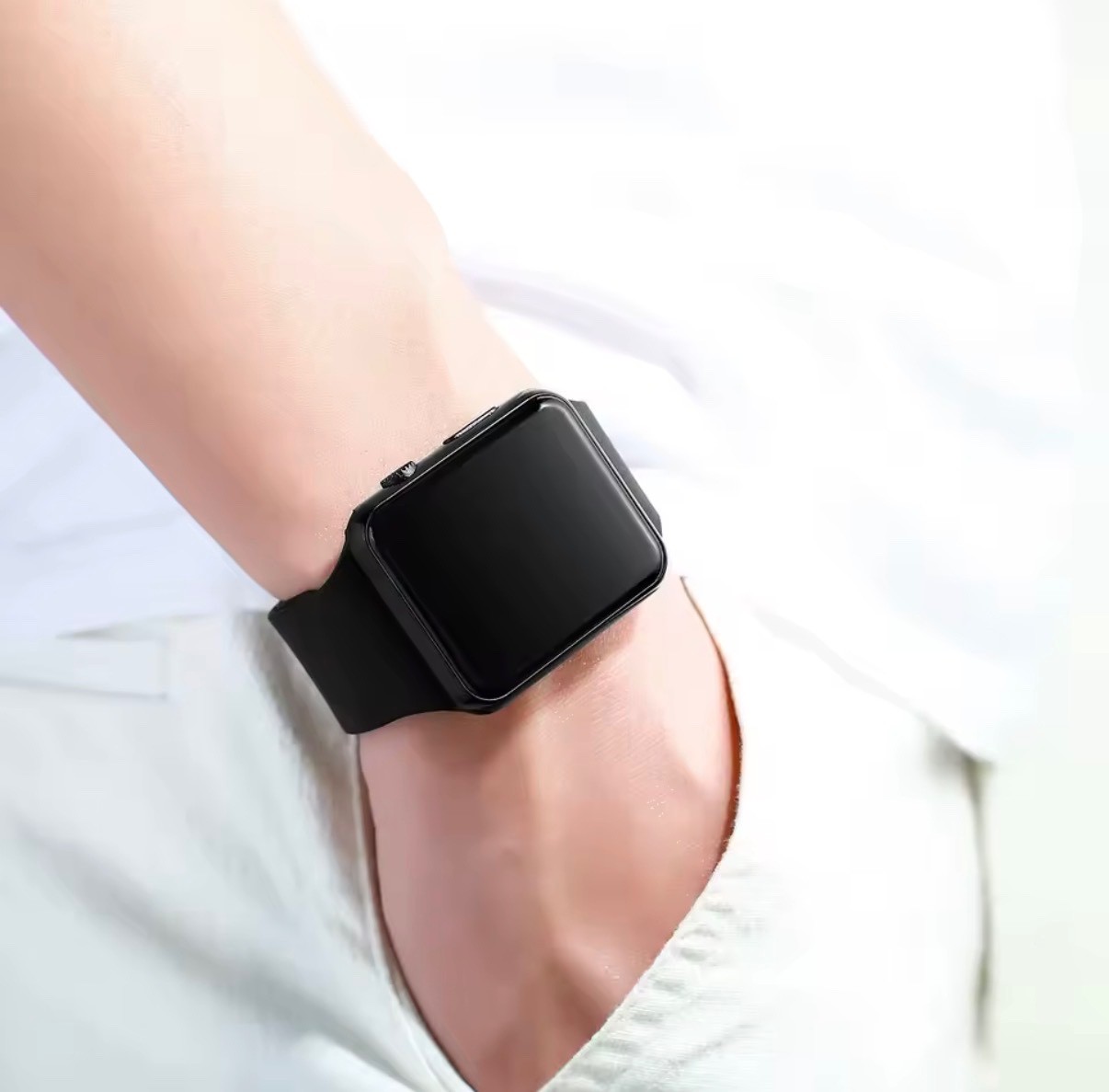 Simple Digital Watch for Men Women Fashion Sport LED Electronic Watch Black Sili