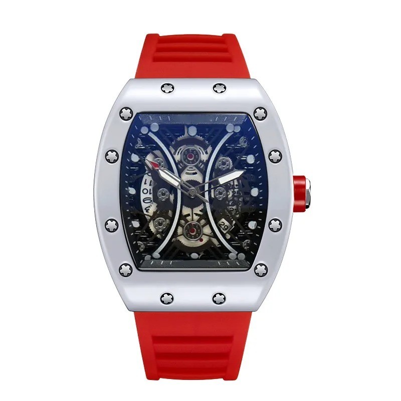 Men’s Watch Light Luxury Brand Wine Barrel dial Fashionable Night Glow Sports Wa