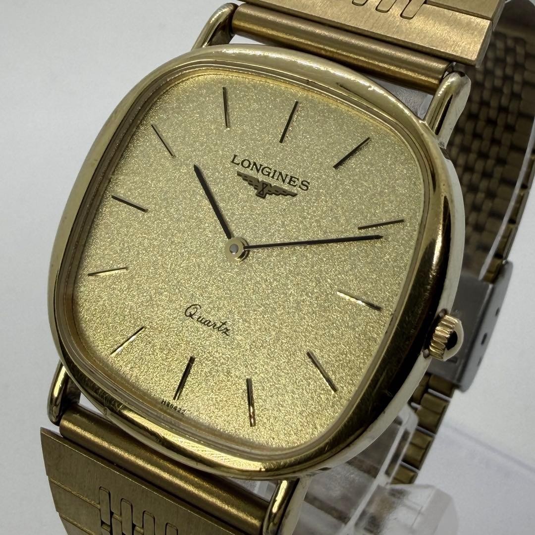 LONGINES Ladies Quartz Gold Plated Watch 1.2in Width