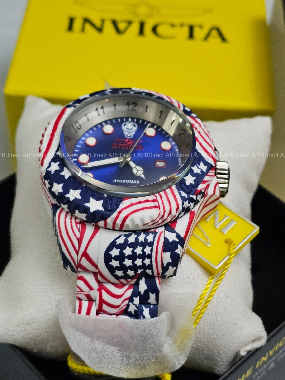 Invicta – HYDROMAX – 1000m USA Swiss 515 HYDROPLATED Stars & Stripes mens watch