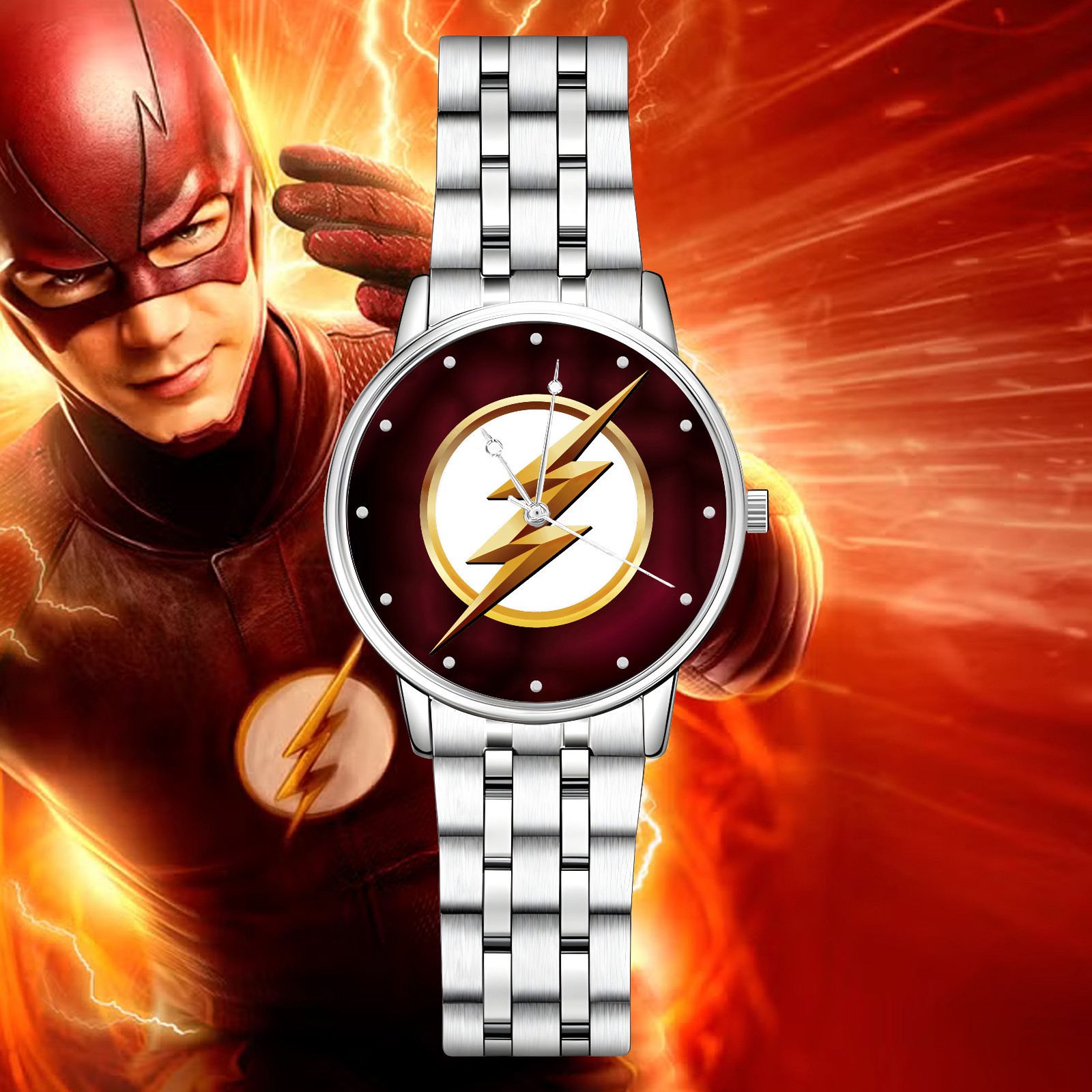 The Flash CW Engraved Wristwatch