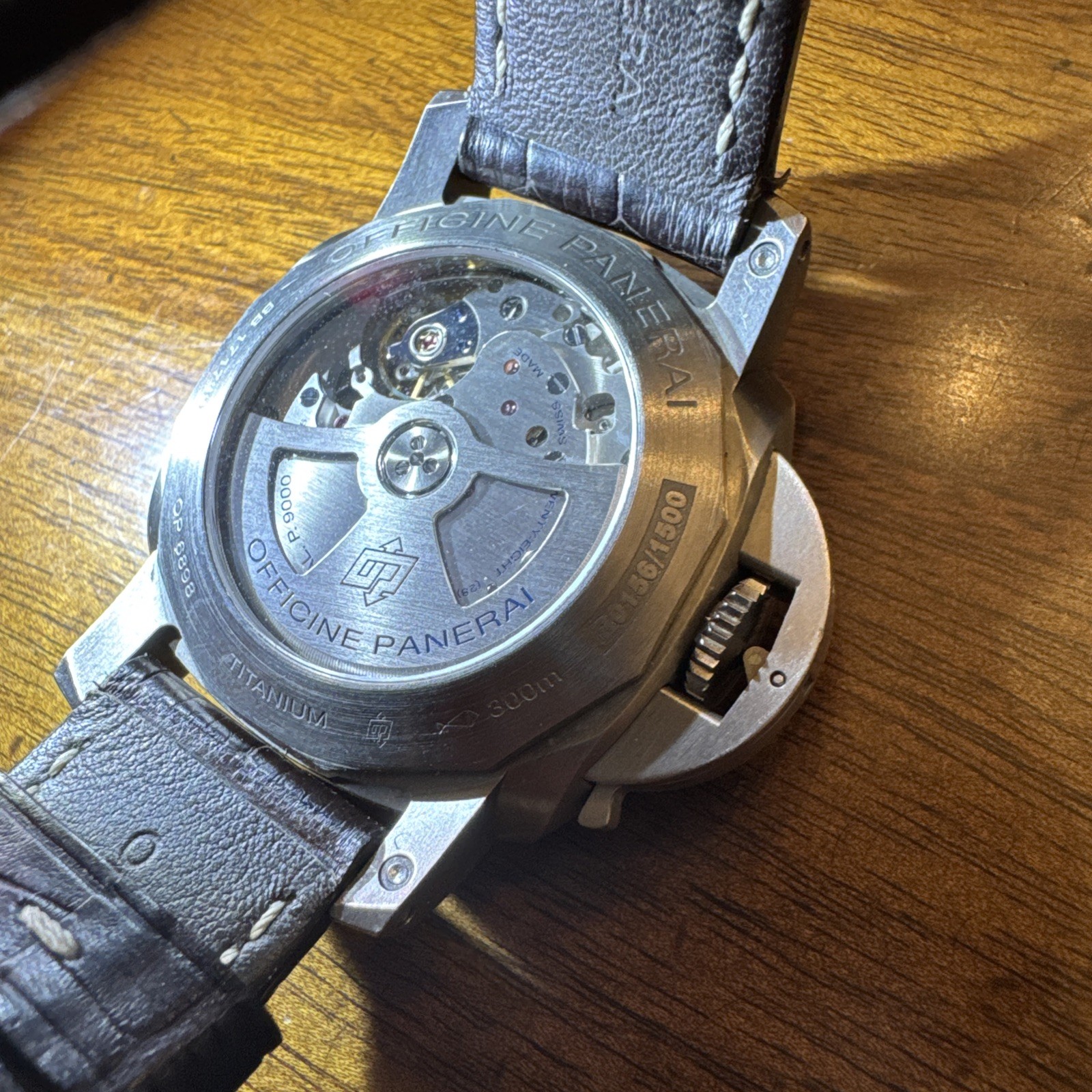 Panerai Luminor Marina 44mm Titanio Tobacco Brown PAM00351 Automatic Strap
