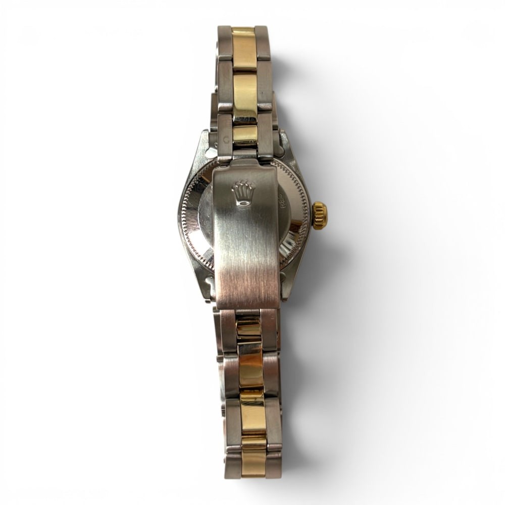 Full Set 1972 Rolex Ladies Date Two Tone 26 mm Champagne Automatic Watch 6917